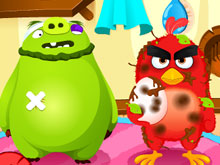 Angry Birds спасает яйцо