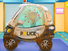 Автомойка полицейской машинки