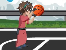Бакуган играет в баскетбол