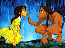 Бродилка Тарзан и Джейн - прыжки в джунглях