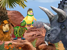 Чудо-зверята спасают динозавра