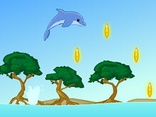 Дельфин собирает золото