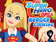 Девушки Супергерои готовят бургер