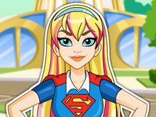 Девушки Супергерои: Одевалка Супергерл
