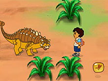 Диего спасает динозавра