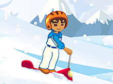 Гонка Диего на снегокате