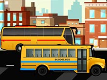 Гонка на школьном автобусе