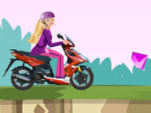 Гонки для девочек: Барби на скутере