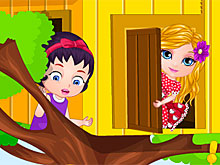 Малышка Барби строит дом на дереве