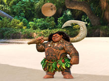 Мауи ловит кокосы