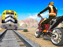 Мотоцикл против поезда
