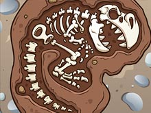 Найди кости динозавров