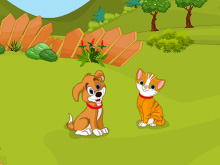 Найди отличия: Котенок и щенок