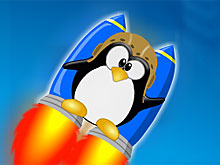 Пингвиненок на ракете