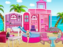 Пляжный кукольный домик Барби