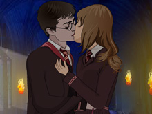 Поцелуй Гарри Поттера и Гермионы