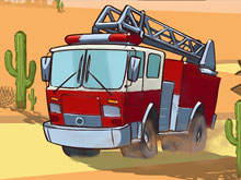 Пожарная машина на диком Западе