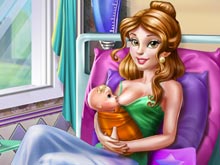 Принцесса Белль рожает ребенка
