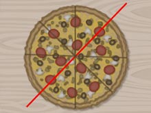 Раздели пиццу