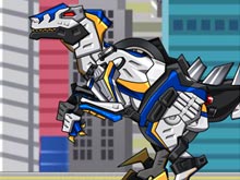Роботы Динозавры: Велоцираптор полицейский