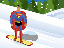 Супермен на сноуборде