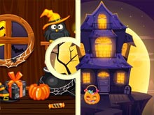 Ведьмин домик: Пазлы на Хэллоуин