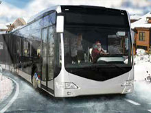 Вождение автобуса зимой