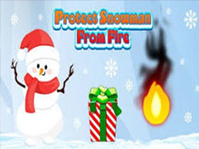 Защитите снеговика от огня