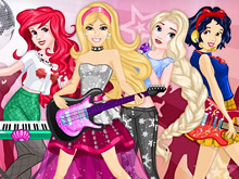 Барби в рок-группе принцесс Диснея