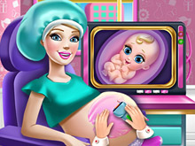 Беременная Барби на обследовании