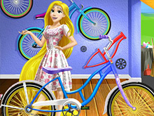Рапунцель покупает велосипед
