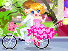 Свадьба на велосипеде